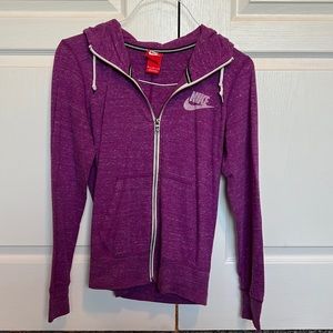 purple nike zip up